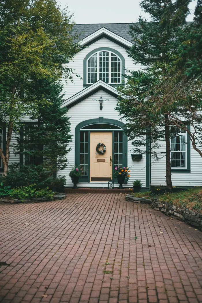Residential front door and entryway